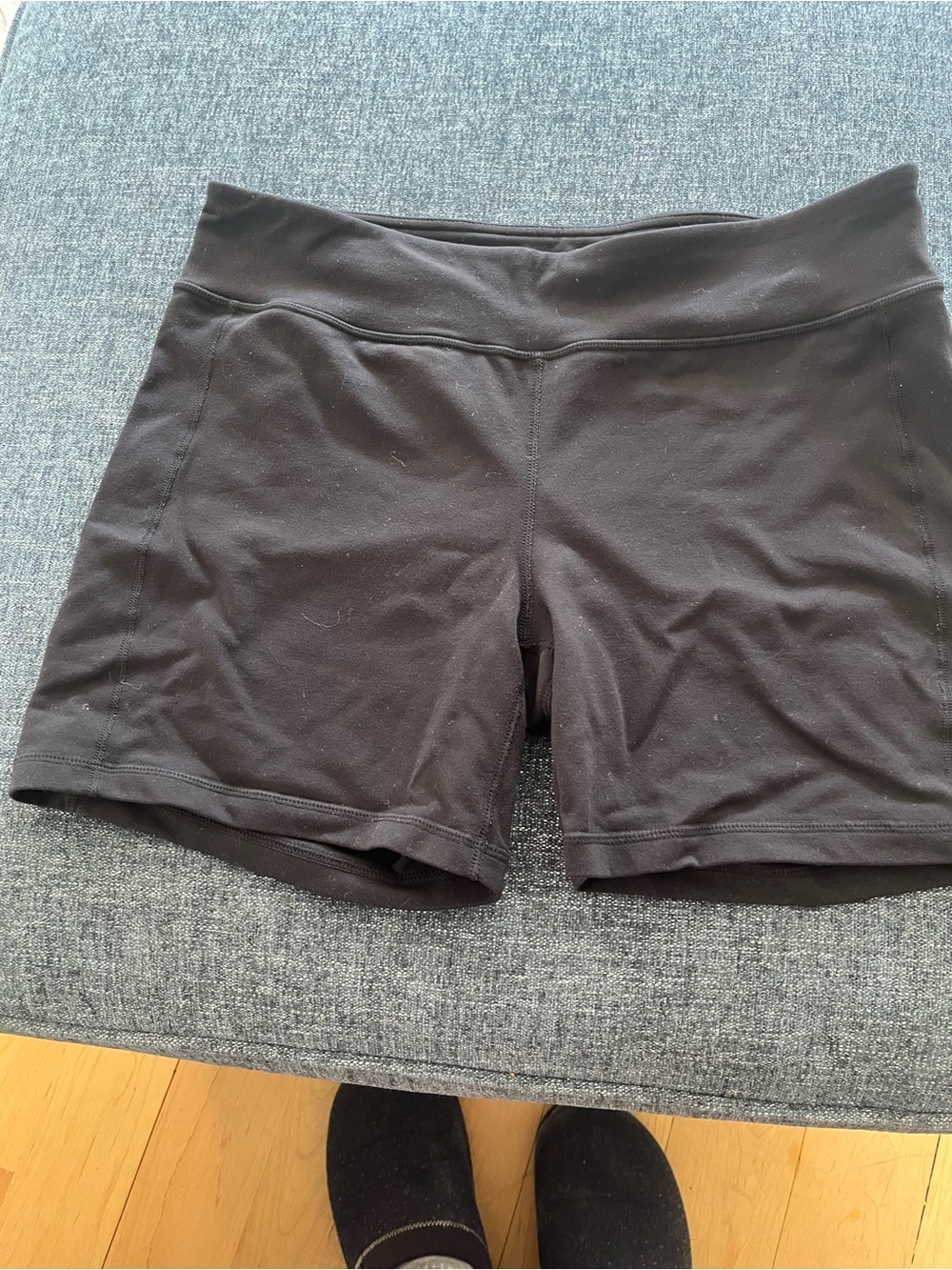 Athleta Black High-Waist workout Shorts